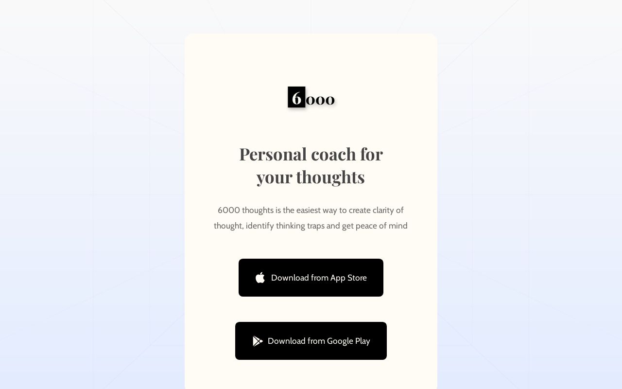 6000 thoughts